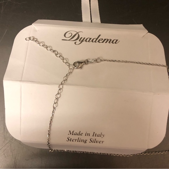 Dyadema Made in Italy Sterling Silver - Loved Necklace with clear stone - Picture 8 of 8